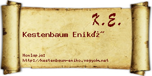 Kestenbaum Enikő névjegykártya